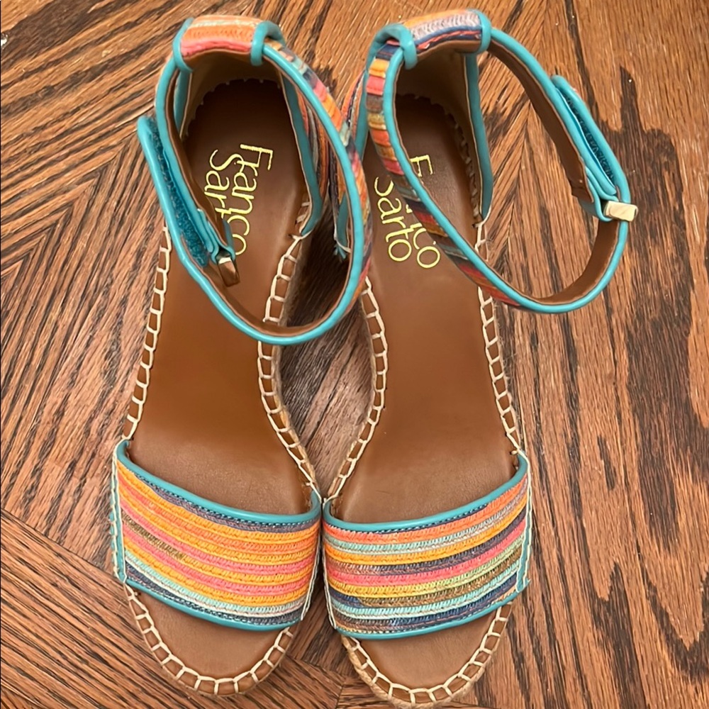 Franco Sarto Women's Multicolor Sandals -BRAND NEW Never Worn